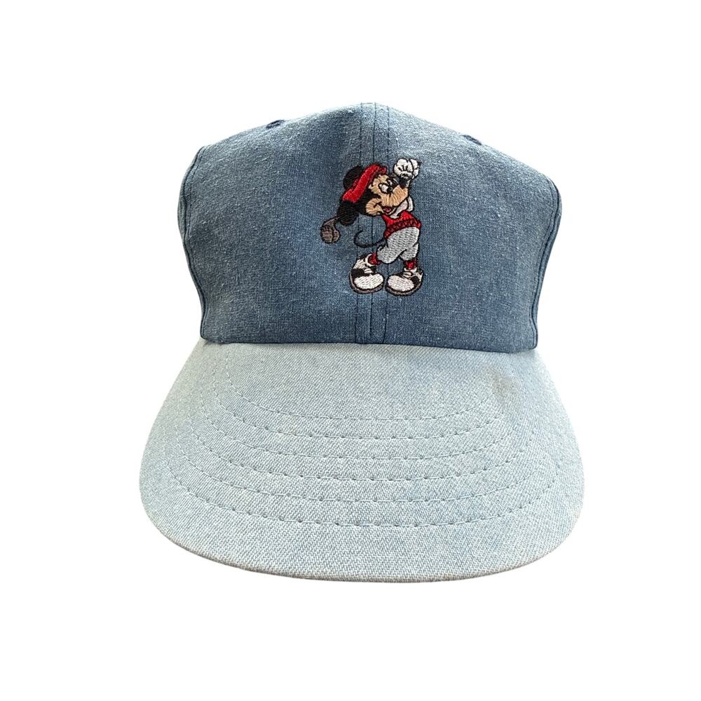Vintage Denim Mickey Golf Adjustable Hat
